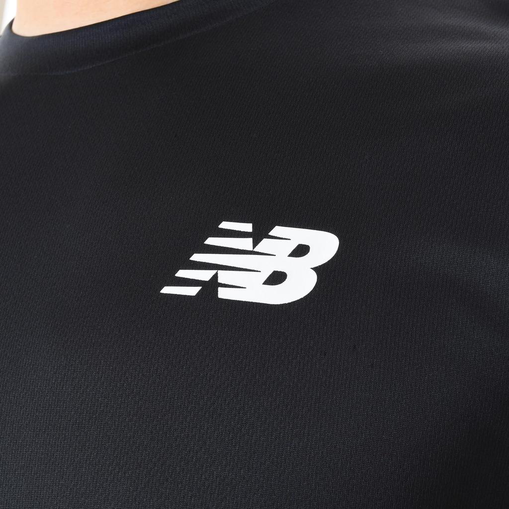 New Balance Soccer Training Long Sleeve Shirt Breathable (AMT45402), Men's, Black, Quick-Drying,