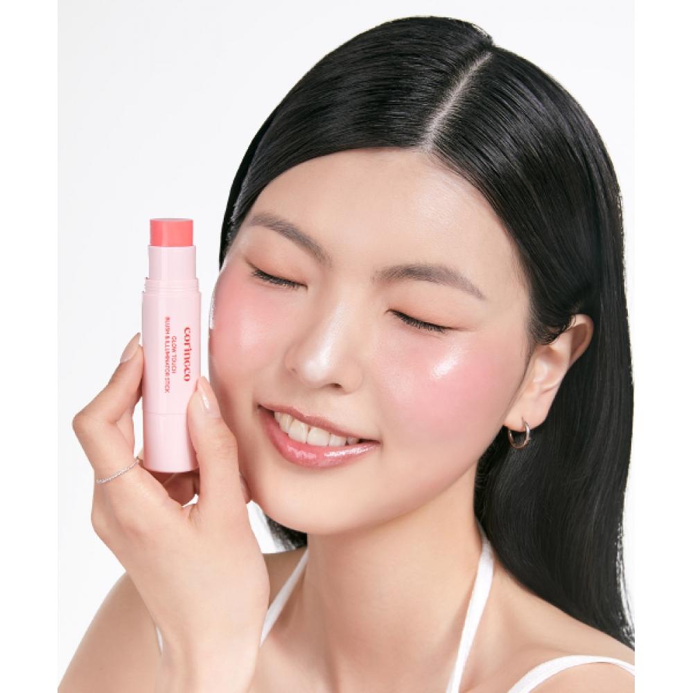 Coringco Glow Touch Blush And Illuminator Stick  2 Selections 1 #02 Sunkist