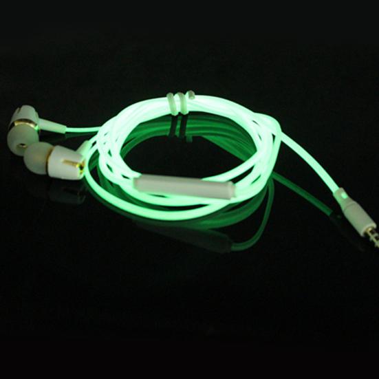 Universal Normal/Luminous Wire Heavy Bass In-ear 3.5mm Earphones with Microphone