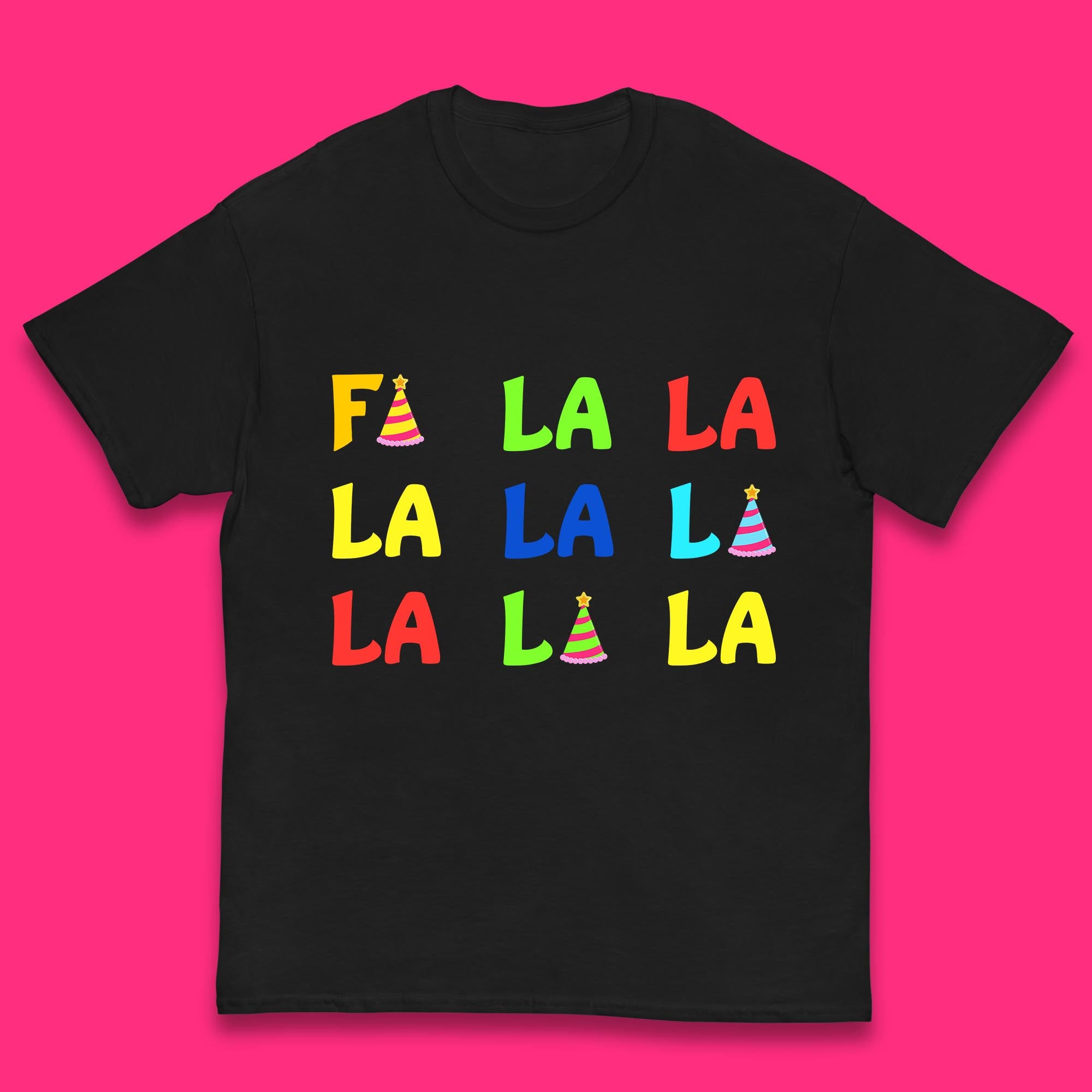 Fa La La La Christmas Kids T Shirt 110