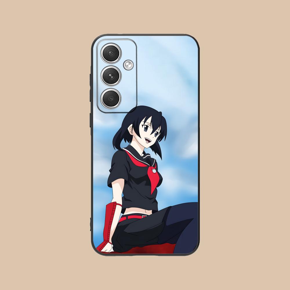 Akame Kurome Matte TPU Mobile Phone Case for Samsung Galaxy S26 S25 S24 S23 S22 S21 S20 Note20 Plus FE Ultra Colorful Cover