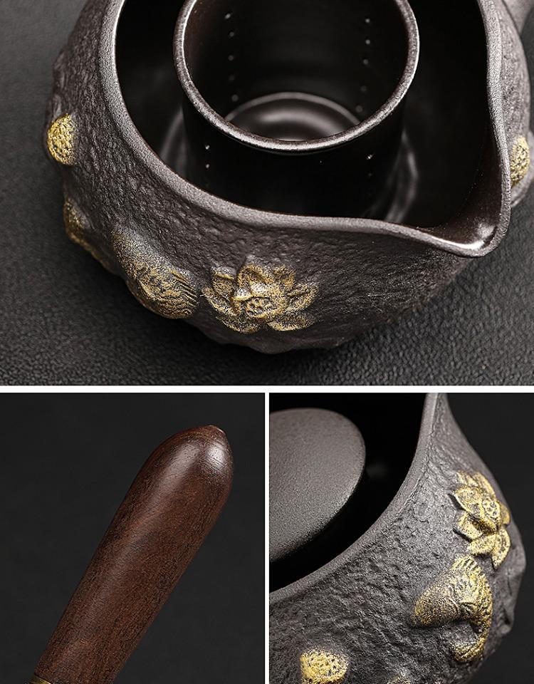 220V Electric Ceramic Stove 700ML Ceramic Kettle Pot Tea Cooker Health Preserving Pot Tea Wine Cooking Machine Teapot