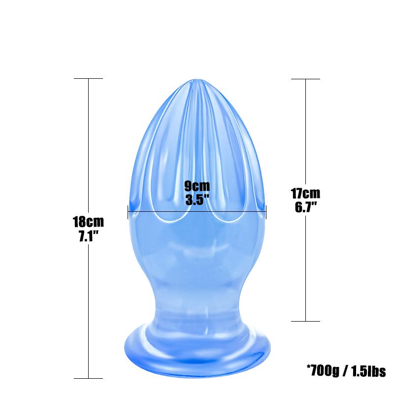 Multi-Size Eiform Analer Butt Plug Riesige Analperlen Analstimulation Expansions-Trainer Anal Sexspielzeug für Erwachsene Frau Mann