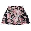 Ss23 Floral Print Low Waist Loose Short Skirt Women Skirts Black WD-SK1-23-030-W-BK