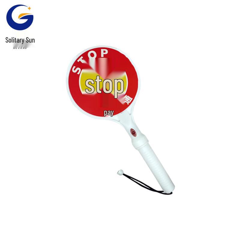 Handheld STOP Sign Traffic Warning Light