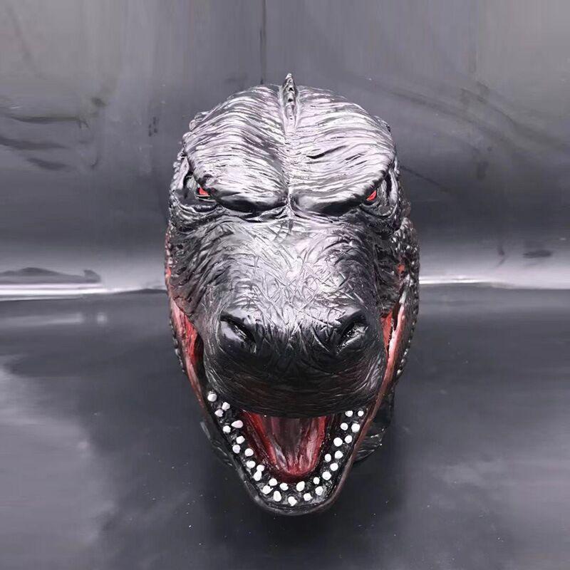 Godzilla Mask King Kong Halloween Horror Latex Headgear Cosplay Monster Dinosaur Mask