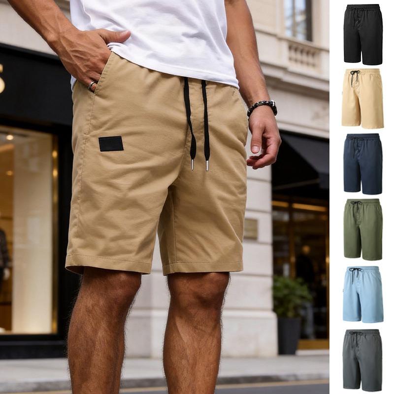 Summer Sports and Leisure Large Size Woven Beach Shorts for Men