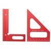 Winkelmesser, Gehrungsdreieck, Lineal, Aluminiumlegierung, hochpräzises Layout-Messwerkzeug für Holzbearbeitungsingenieure und Zimmerleute