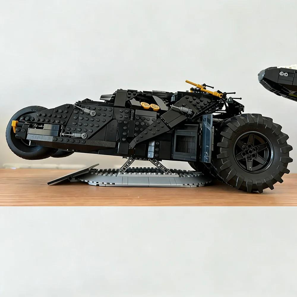 Dark Knight Chariot Fit 76240 Batmobile Collectied Model Building Blocks Mechanical Set Assembly Toy Birthday Gift 2049pcs