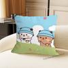 Cute Bubu Dudu Love Printed Pillow Cover Cushion Case Simple Sofa Pillow Case No Pillow Core