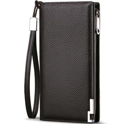 Huztencor Uzun Sığır Derisi Kartlık Büyük Orijinal İki Katlı 16 Madeni Para Alan RFID Unisex Erkek Cüzdanı, Deri, Kılıf, Manyetik Korumalı, Popüler, Kapasite, Deri,