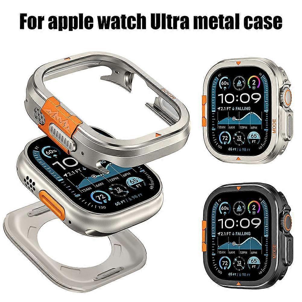 Applicable For Apple Watch Alpine Metal Case Apple Ultra 2nd Gen/1st Gen Half Wrap Hollow Apple Protective Case