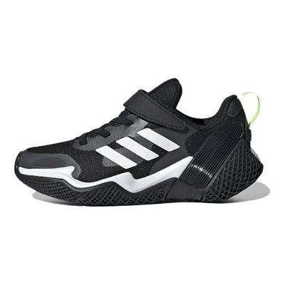 4uture Runner Sport J Black White Kids Sneakers Core-Black Footwear-White Bright-Green GZ1048