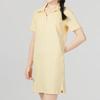 Puma Solid Color Polo Collar Casual Simple Comfortable T-Shirt Dress Women Dress Yellow 676658-42