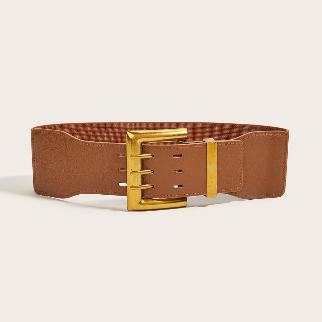 Retro Elastic Elastic Belt Women'S Outer Wear Wide With Suit Coat Waist Seal Decorative Waist