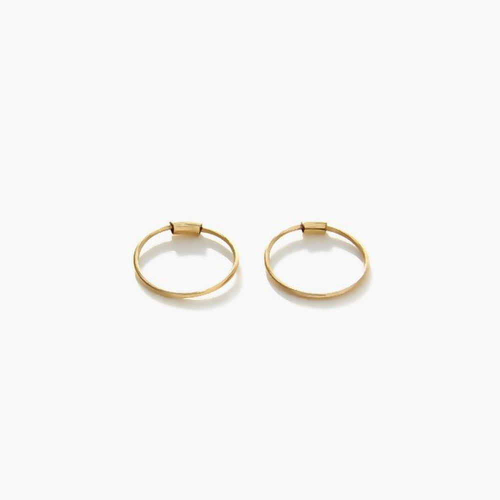 J.Lauren 11G0125 10K Gold Basic Ring Earrings