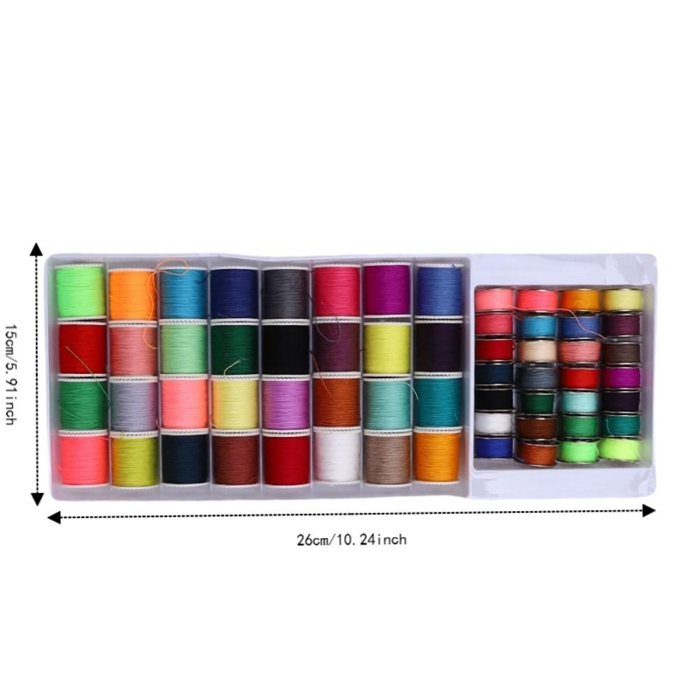 60pcs Multi Color Sewing Thread Kit Polyester Thread Mini Bobbins For Hand & Machine Sewing