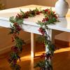 Christmas Greenery Artificial Berries Hanging Plant Ornament for Mantels Staircase Doorway Window Holiday Decorations