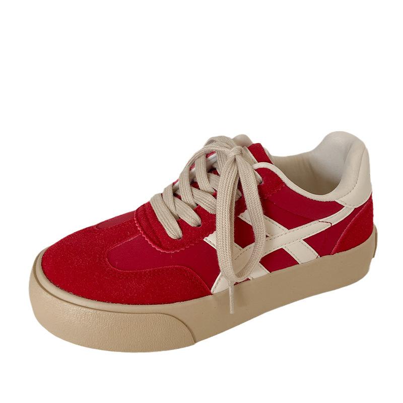 

H1256 Весна 2024 Новые немецкие кроссовки женские нишевые ретро гонконгский стиль плоская подошва студенческие корейская версия универсальные кроссовки для сноуборда 35