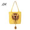 Pet Carrier with Head Hole Canvas Cat Purse, Plush Lion Tote Safe for Kittens Hole, Safety Buckle, Foldable Shoulder Bag Carrying Cats Small
