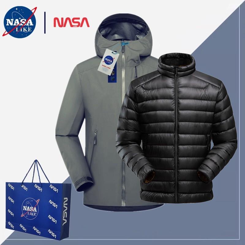 LT Series Unisex Outdoor 2-in-1 Jacket With Duck Down Liner Hiking Skiing Camping