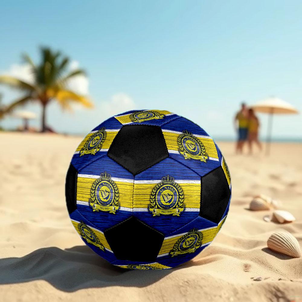 1 pz Pallone da Calcio Al-Nassr Misura 5 Pallone da Calcetto Indoor alla Moda Colorato Gioco per il Cortile - Ottimo Regalo per gli Appassionati di Sport HE26