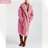 Autumn and winter loose teddy bear imitation fur coat women's clothing medium and long sheep shearing coat sheep shearing thickened