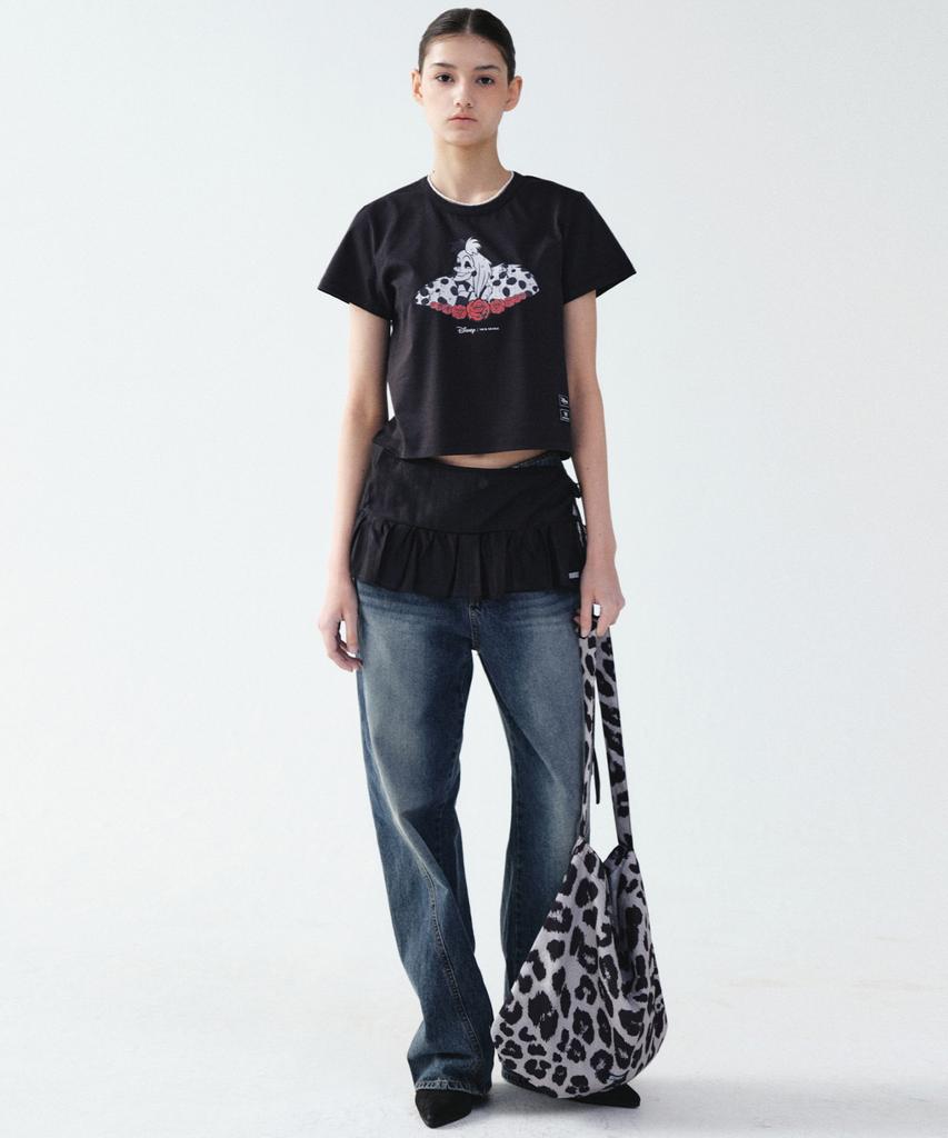 Nick&Nicole Leopard Twoway Square Bag_Black