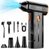 Compressed Air Duster, 130000RPM Multi-Gear Adjustable Electric Air Duster with Brushless Motor, Replaces Compressed Air Cans, Rechargeable Cordless