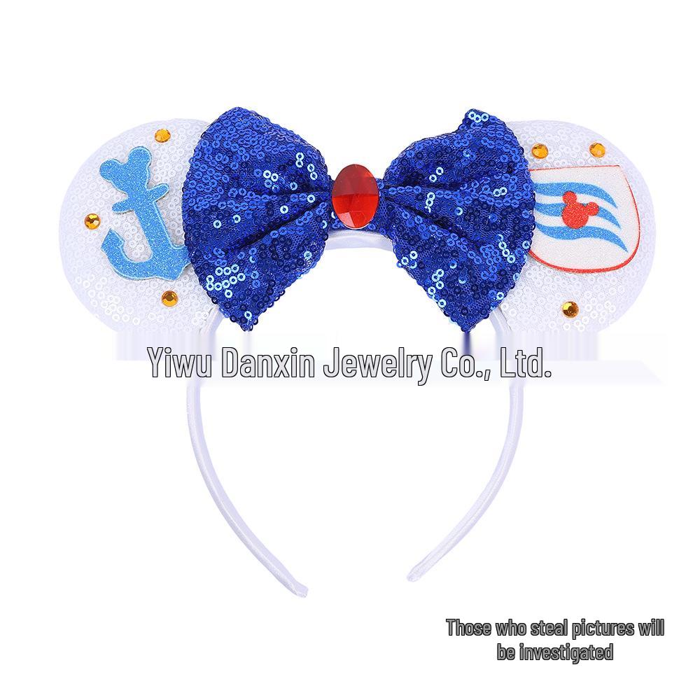 2025 Christmas Mickey Headband: Festive Women's Hair Accessory for Holiday Parties