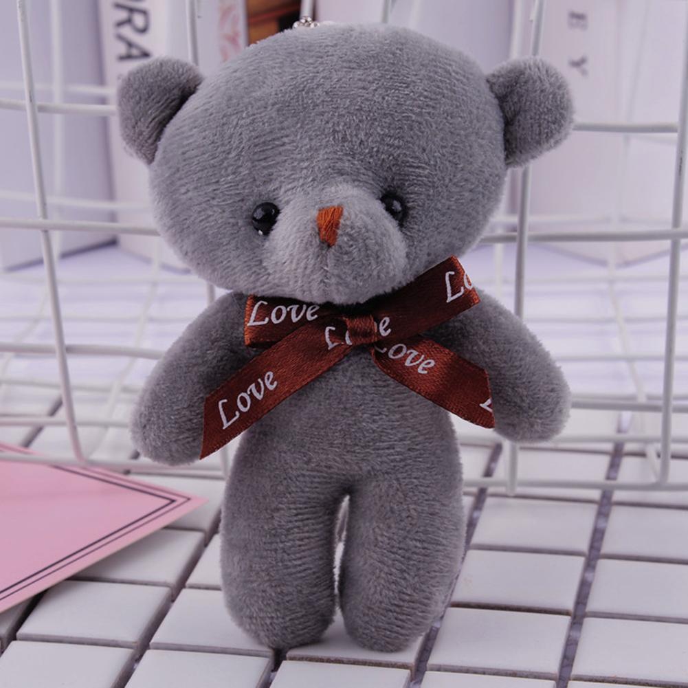 5.1inch Bear Plush Doll Soft Stuffed Animal Plushies Keychain Pendant Cute Bear Plush Toys For Gifts Keychain Backpack Decoration