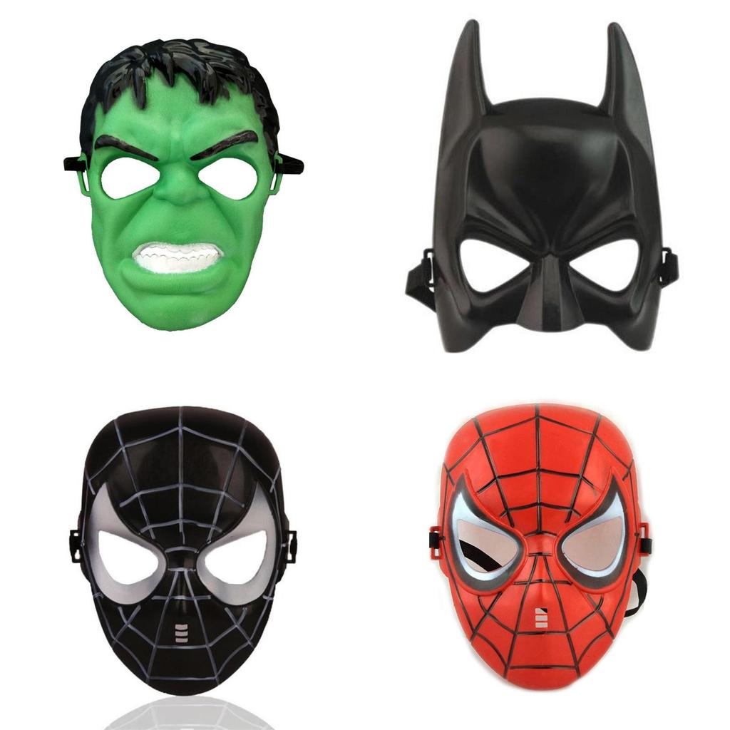 Avengers Themed Hulk Iron Man Full Face Mask For Superhero Kids Cosplay