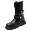 Medium Knight Boots Women's Maillard Brown Skinny Martin Boots Western Cowboy Boots New Fashion Short Boots