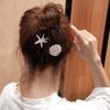 Fashion Artificial Shell Pearl Starfish Seashell Hair Clip for Women Beach Vacation Headdress Colorful Side Bangs Barrette