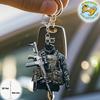 Special Forces Equipment Pendant Keychain,Military-Style 2D Flat Acrylic Ornament,Hanging Decoration for Car,Bags,Festive,Gift