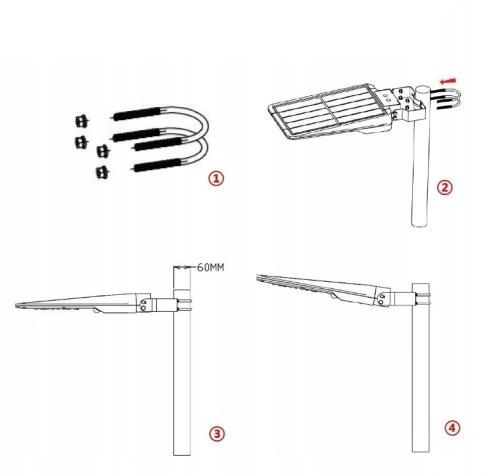 Lampa Uliczna Led Solarna 15W Naświetlacz Halogen