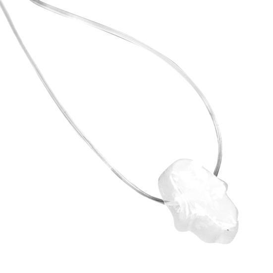 Přívěsek Hamsa Hand of Fatima Transparentní řetízkový náhrdelník Dámské šperky