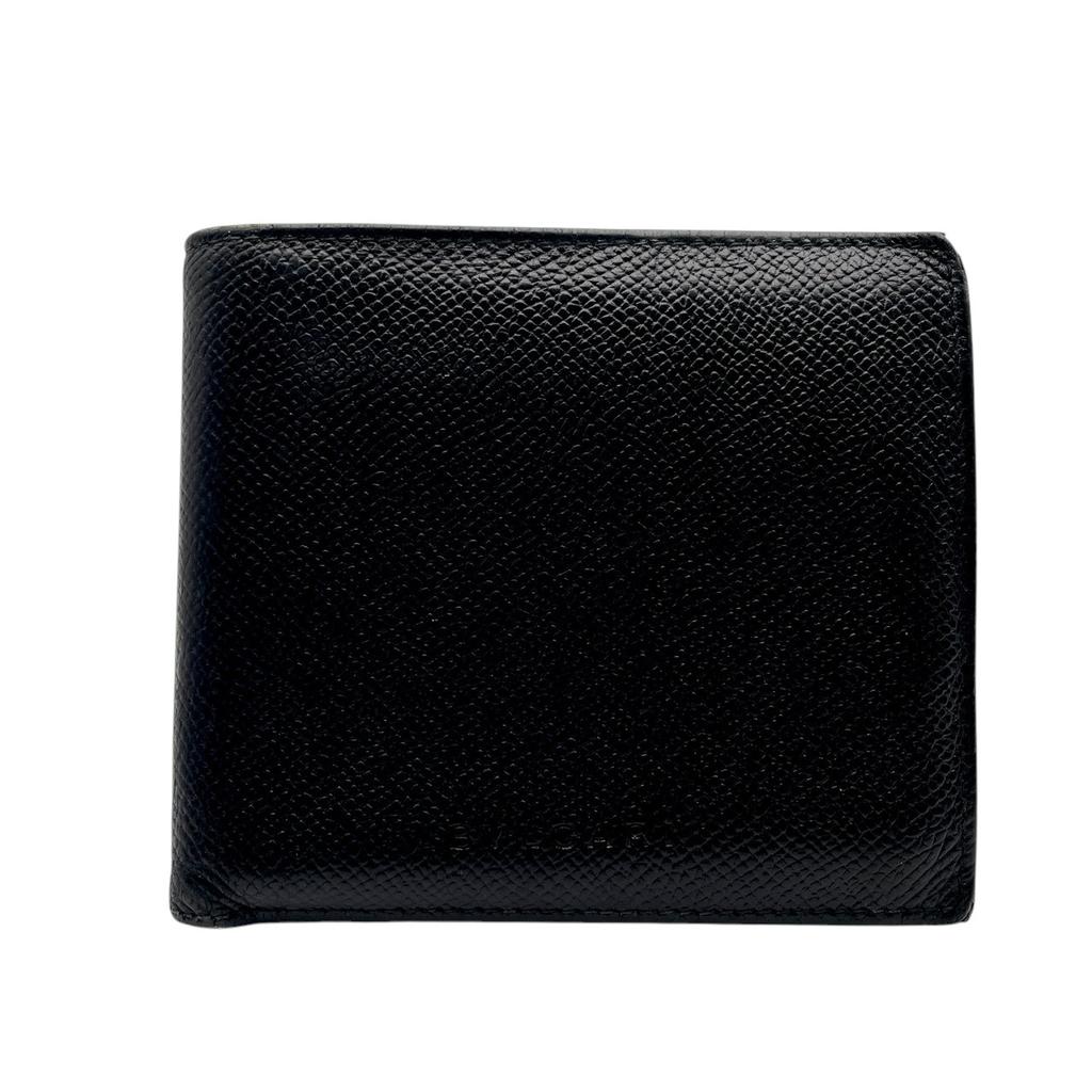 Used BVLGARI Bifold WalletBifold Wallet black leather unisex