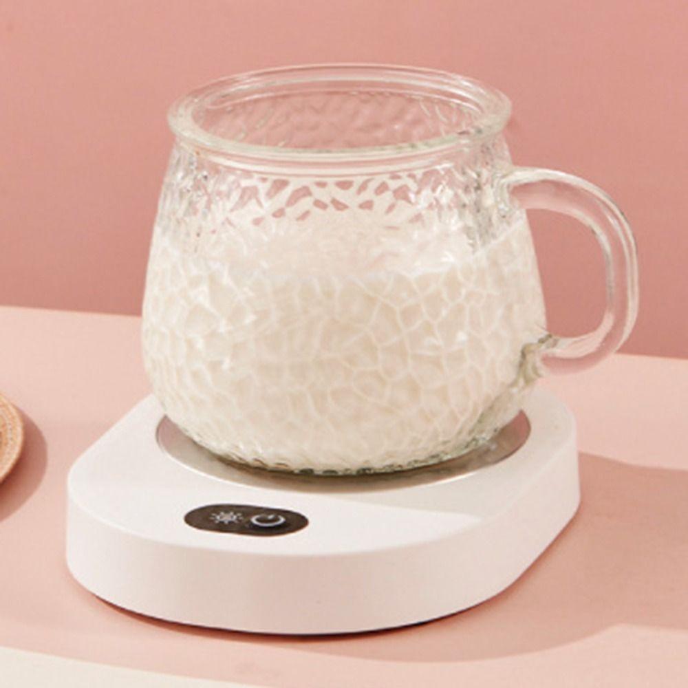 Energy Saving Thermostatic Coaster Oval Shaped Electric Heating Cup Pad Safe Cup Warmer  Dormitory