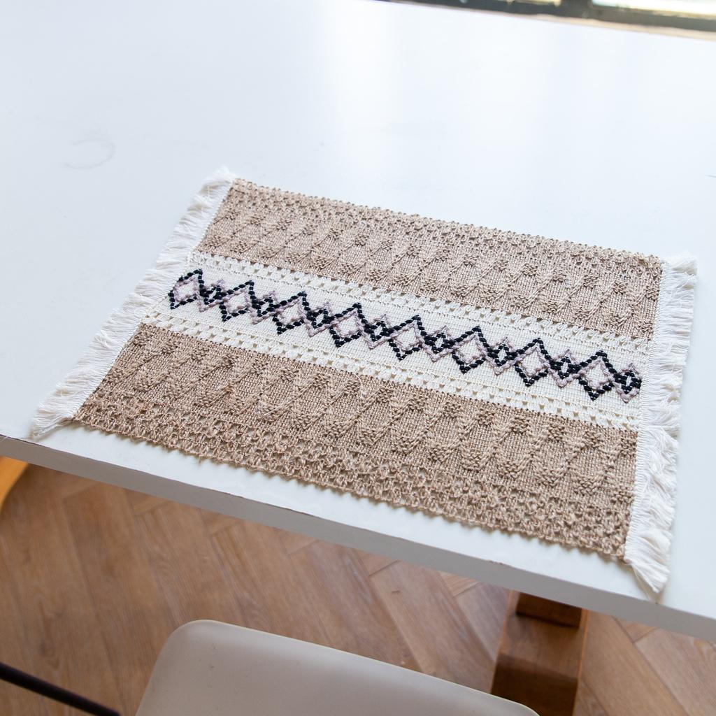 Einfache westliche Essmatte Einfacher Homestay Untersetzer Schüsselmatte Wärmeisolierung Rutschfest Verdickt Koreanische Tischmatte