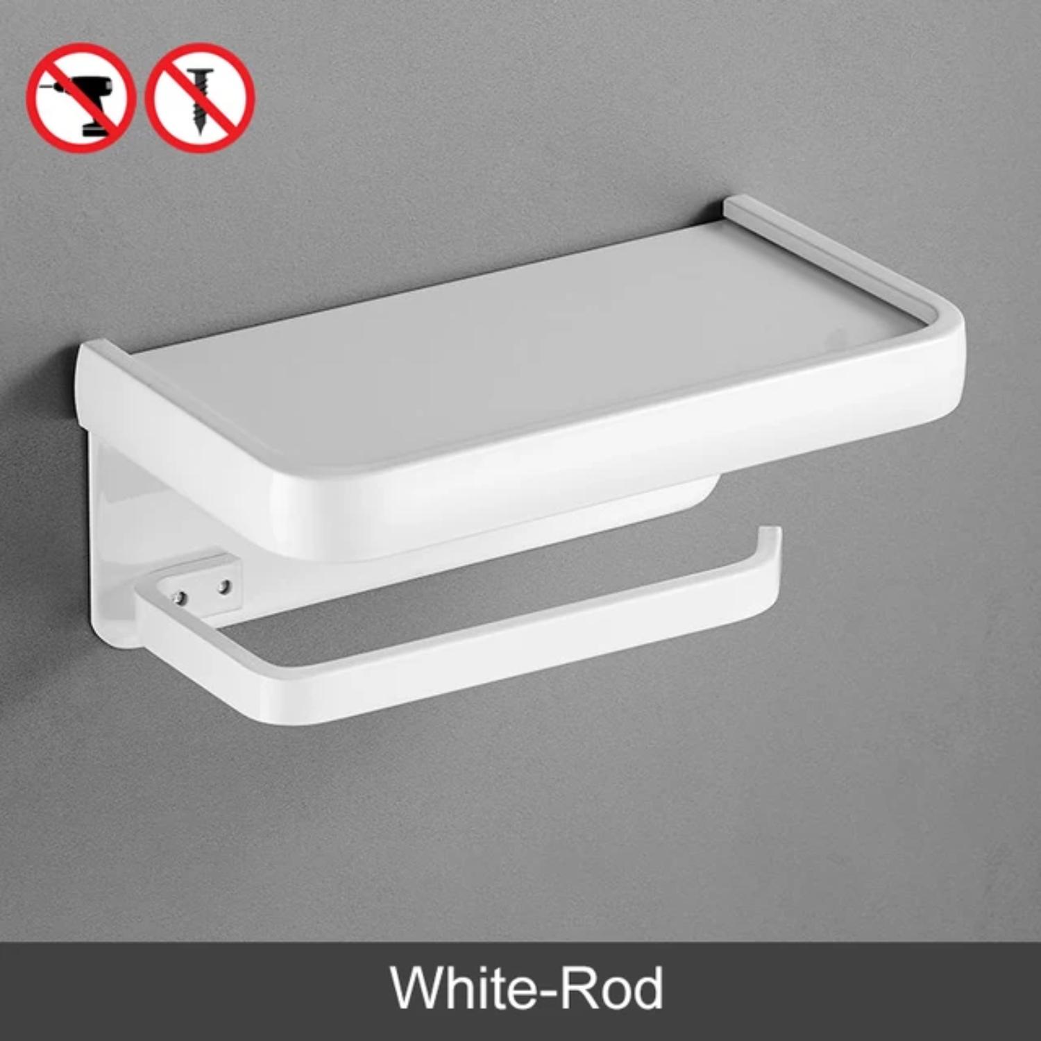 

Непринужденно стильная, шикарная, элегантная и изысканная черная многофункциональная полка для ванной и держатель туалетной бумаги для шикарного дома