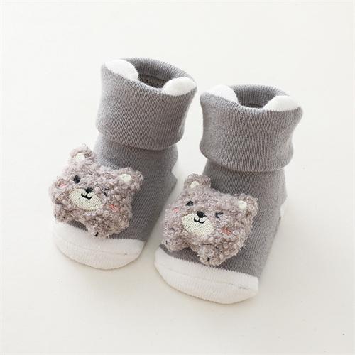 0-3Years Newborn Baby Girl Boy Socks Cute Cartoon Animal Socks Non-slip Toddler Floor Socks Winter Thicken Warm Socks for Infant