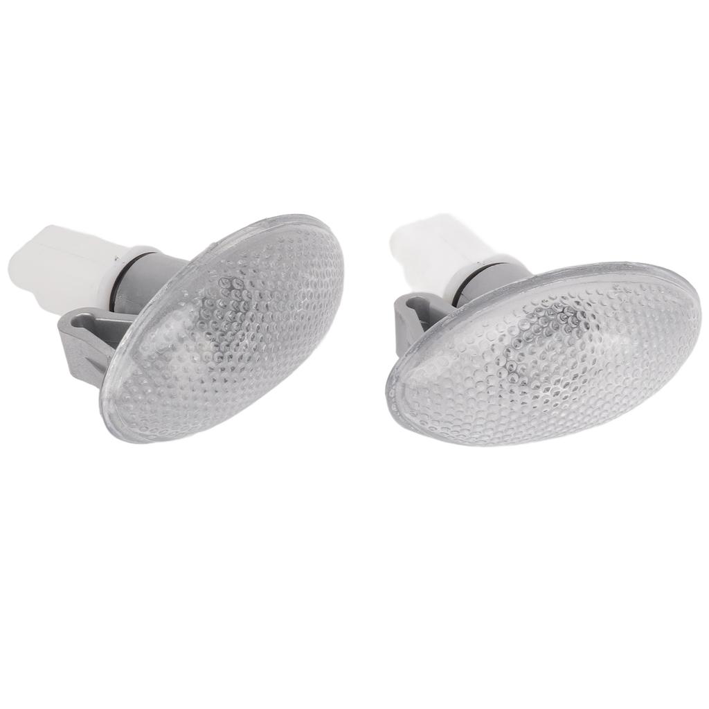 2PCS LED Side Indicator Repeater Light 632574 Side Marker Lamp Set Replacement for Peugeot 206 607 407 1007