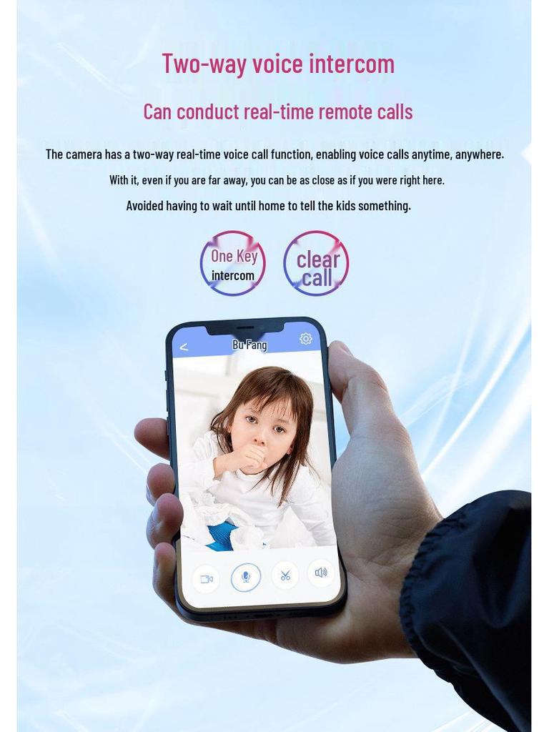 360° Dual-Lens WiFi Home Surveillance Camera HD 2MP