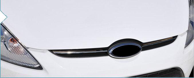 

Grille overlay (2 parts, stainless steel) for Ford Fiesta 2008-2017