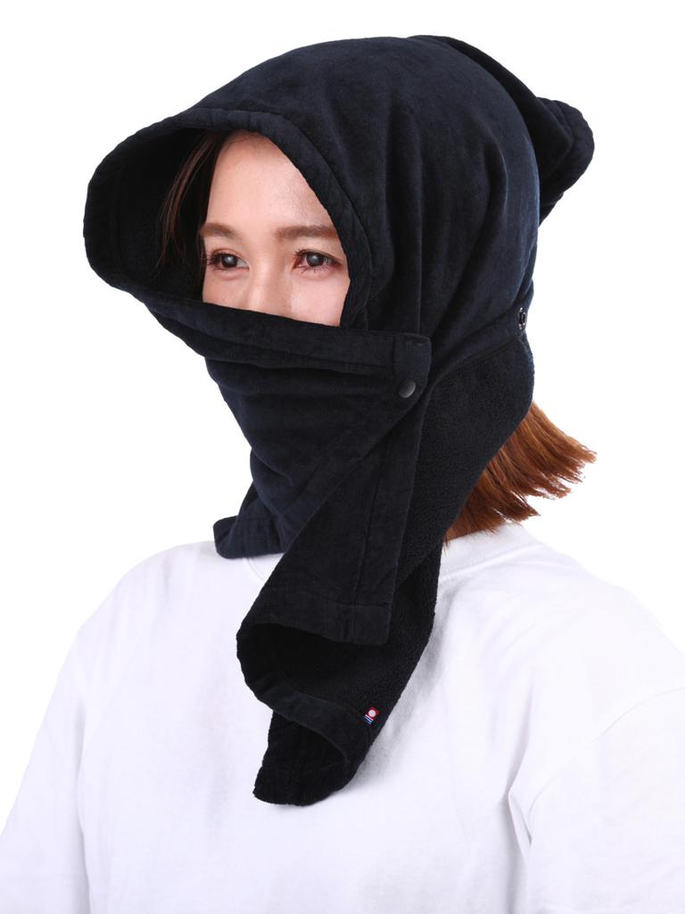 Gen Shoten Sauna Hat Imabari Covers Your Available in 6 One Size Fits Sauna Made in Antibacterial and 301 Black Towel, Towel, Mouth, Colors, All, Hat,