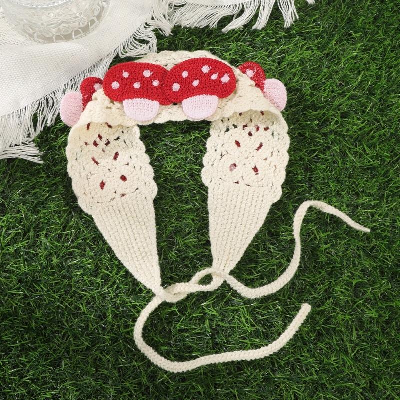 Women's Headbands Triangles Headscarves Elastic Lovely Pattern Hair Scarf Women's Girls Hair Accessory