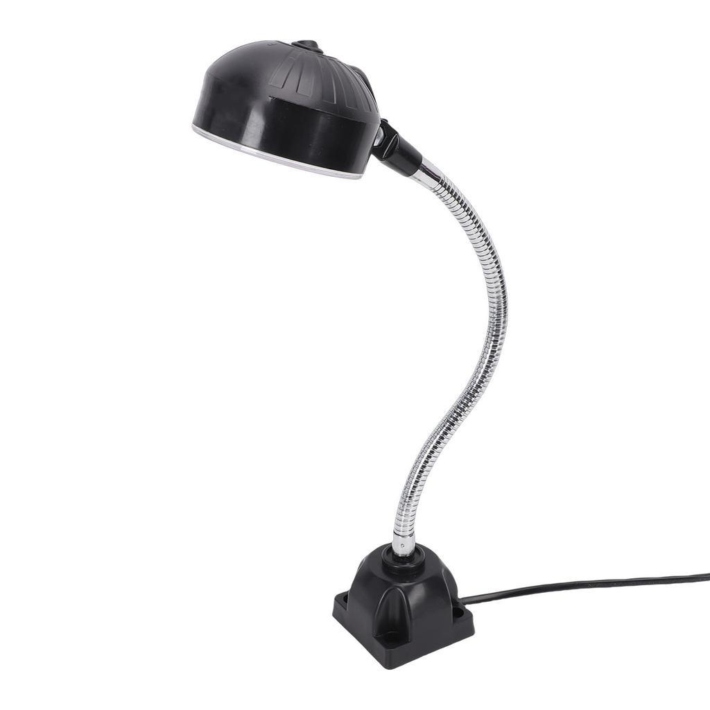 LED Machine Light 15W with 30cm Flexible Gooseneck Square Base Shop Tool Lamp for Lathe Work Bench Sewer Grill