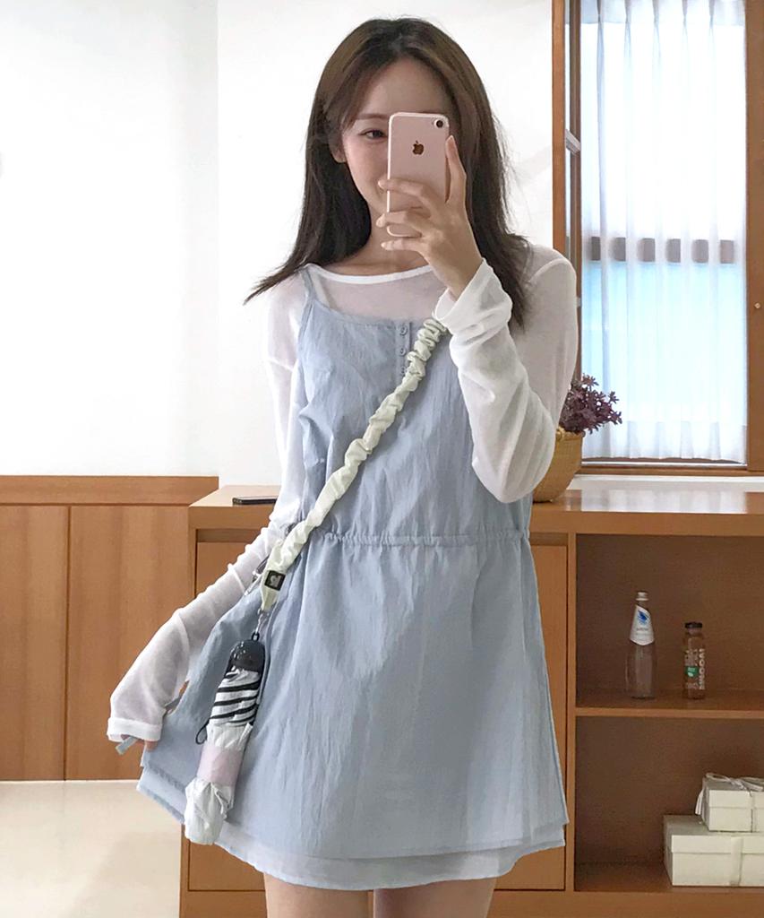 KIIMUIR (Women) Layered Sleeveless Dress_Sky Blue