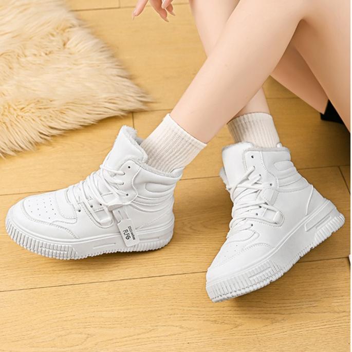 Men's Sneakers Trend Designer Casual Shoes High Top Women Skateboarding Shoes Thicken Plush Warm Waterproof Snow Boots